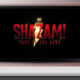 Shazam Fury Of The Gods movie or trailer on TV screen.